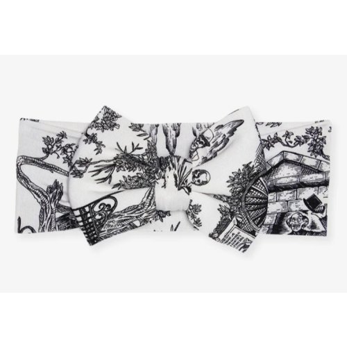 Disney The Haunted Mansion Toile Luxe Bow Headwrap