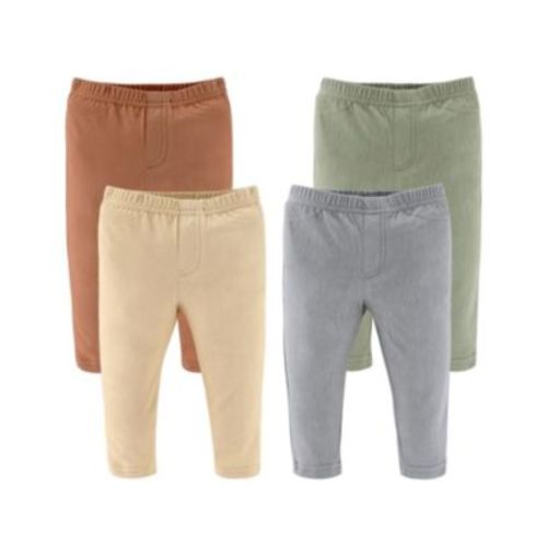 Baby Boy & Baby Girl Jeggings, 4-Pack, Neutral