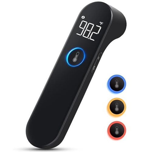 No-Touch Forehead Thermometer for Adults and Kids, Fast Accurate Baby Thermometer with Fever Alarm & Mute Mode - Take Quick Temperature Easily