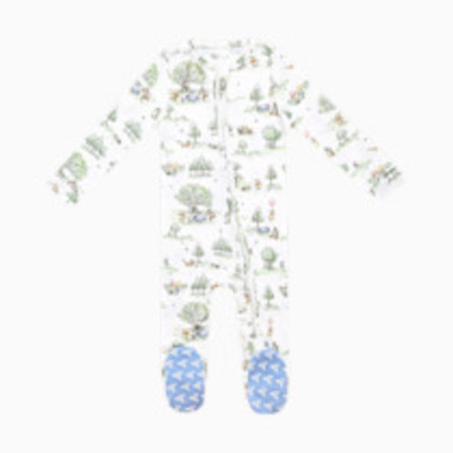 Copper Pearl Zip-up Footie - Hundred Acre Wood, 3-6 M