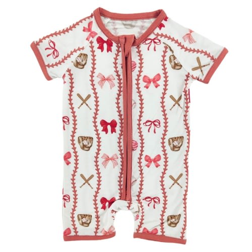 Pretty Pitch Bamboo Short Romper