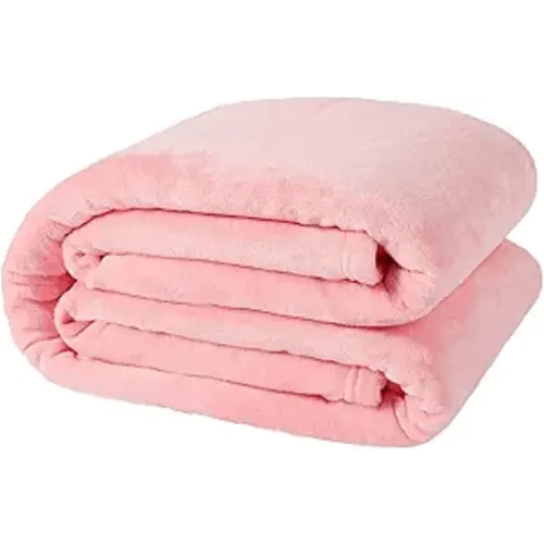NANPIPER Fleece Blankets, Super Soft Flannel Queen Size Blanket for Bed, Luxury Cozy Microfiber Plush Fuzzy Blanket,Pink