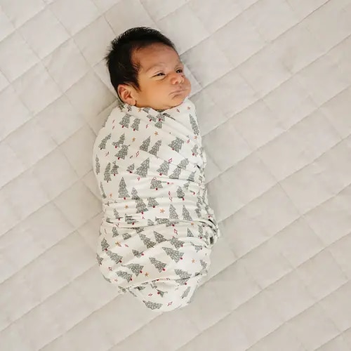Christmas Trees Bamboo Stretch Swaddle