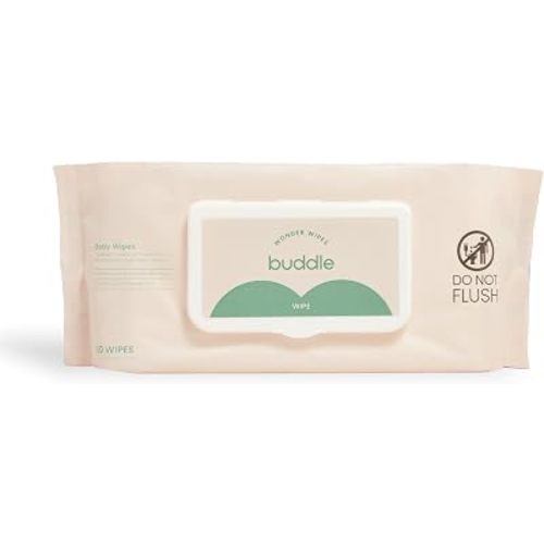 Buddle Premium Aloe and Honeysuckle Baby Wipes, 60 Count, Single Pack