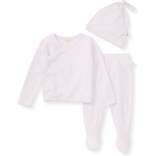 Burt's Bees Baby baby-girls Unisex Baby Take Me Home Set, 3-piece Top, Pant, and Hat Bundle