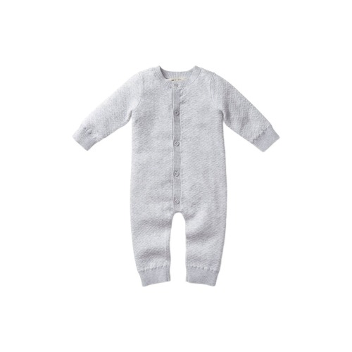Baby Jacquard Romper, 0-3M