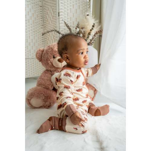 Neutral Highland Cow Romper | Baby & Kids Clothing | Blade & Rose – Blade & Rose UK
