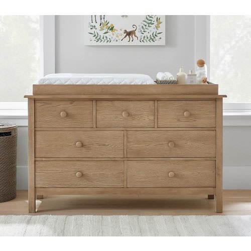Kendall Extra Wide Nursery Changing Table Dresser & Topper | Pottery Barn Kids