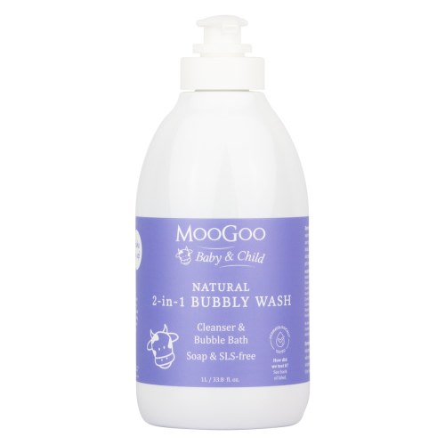 MooGoo Baby 2-in-1 Bubbly Wash 1 Litre