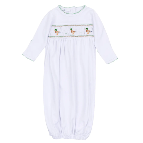 Mallard Moments Smocked Gown – Liza Beals Children Boutique