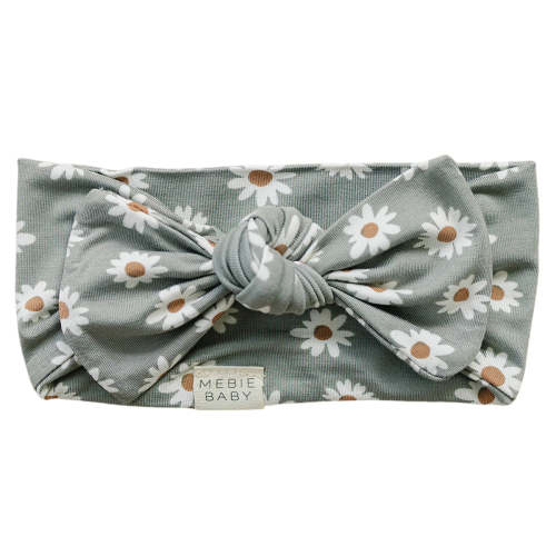 light green daisy bamboo head wrap