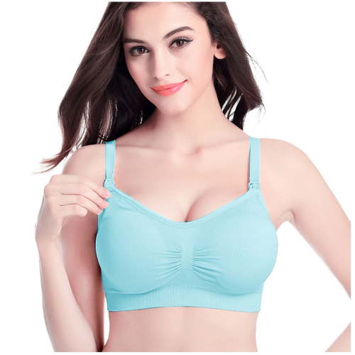Utoimkio Nursing Bras for Women Breastfeeding Front Closure Maternity Bras for Pregnancy Elastic Comfort Breathable Everyday Bras with Padding