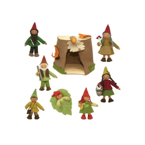 Gnome Family · Brown | Waldorf Gnome Figurines | Sold Individually | Acorn Toy Shop
