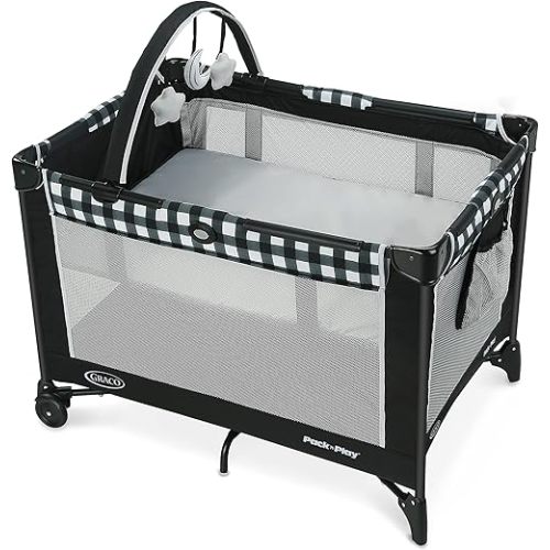 Graco Pack 'N Play On The Go Playard, Kagen with Reach-through Bassinet and Compact Fold