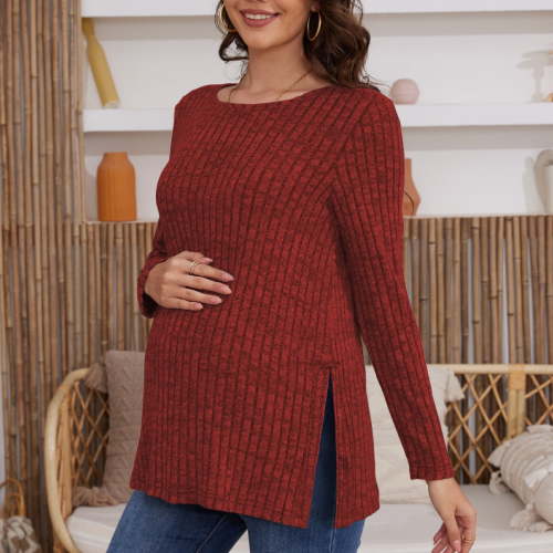 Maternity clothes Long Sleeve Maternity shirts for Women Casual Tunic Tops Lightweight Pullover