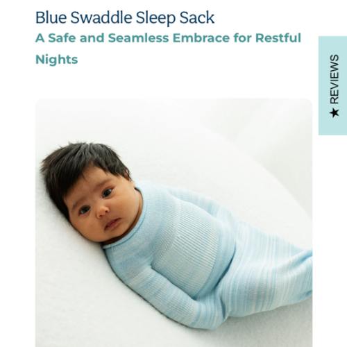 Blue Swaddle Sleep Sack - Small ( 6-12 pounds)