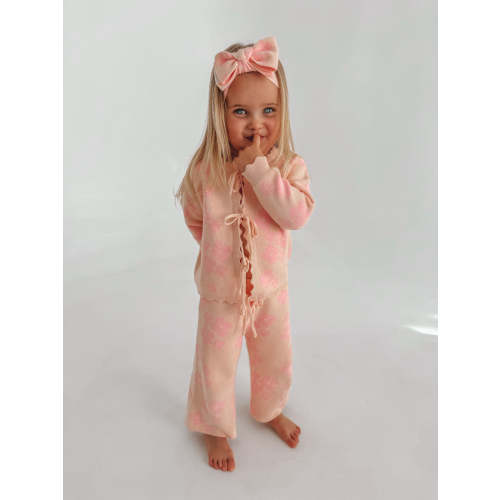 Coco Crop Wide Leg Pants - Sherbet