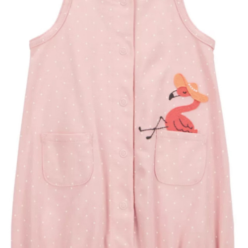 Carter's® Baby Girls Flamingo Printed Romper | Belk