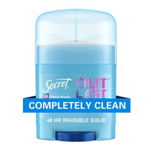 Secret Outlast Xtend Completely Clean Mini Invisible Solid Antiperspirant and Deodorant - Travel Size - 0.5oz