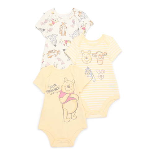 Disney Baby Wishes + Dreams Character Infant Baby Short Sleeve Bodysuits, 3-Pack, Sizes Newborn-12 Months