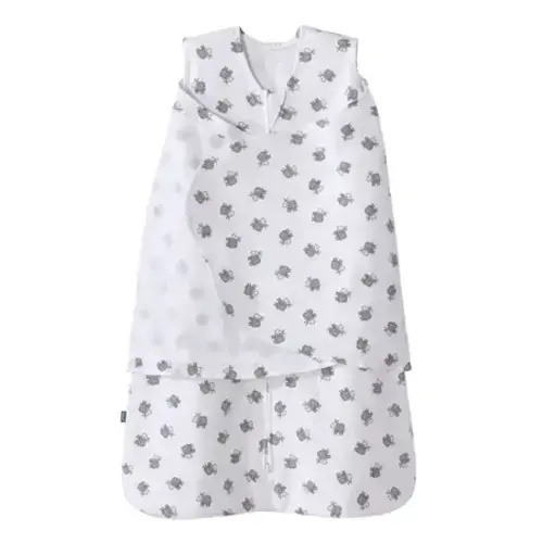 White Lamb Scriblle Cotton Swaddle - Newborn | HALO