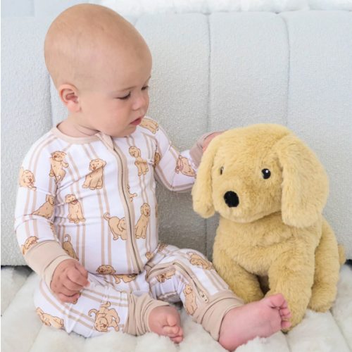 Convertible Zip Romper in Ruff Life | Caden Lane