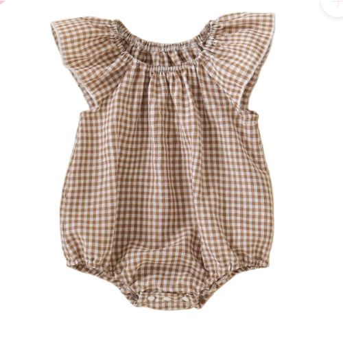Hannah Plaid Romper