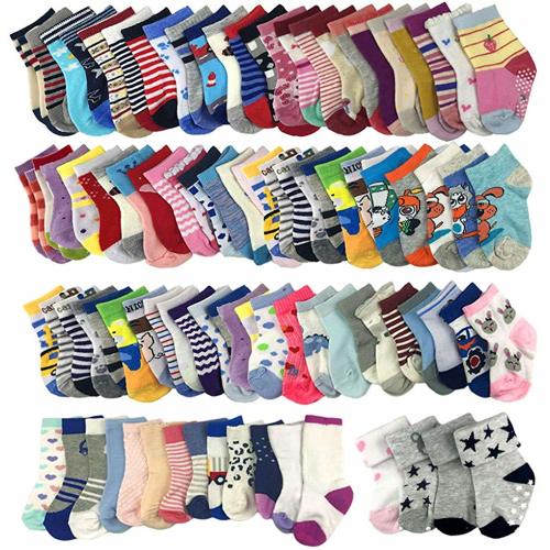 20 Pairs Wholesale Baby Cotton Socks for Boys Girls Infant Toddler
