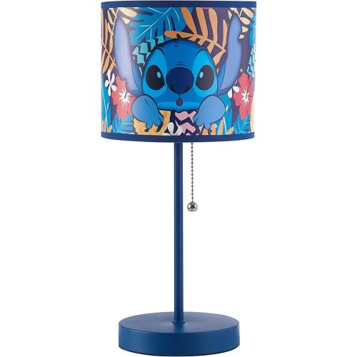 Lilo & Stitch Stick Table Kids Lamp with Pull Chain, Themed Printed Decorative Shade
