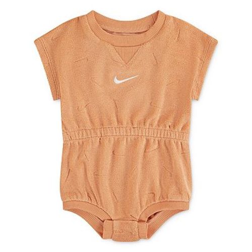 Newborn Baby Nike Jacquard Towel Terry Romper
