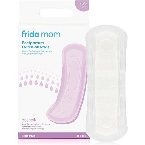 Frida Mom Postpartum Pads, Leak Proof Feminine Care Maxi Pads, 6 Layers