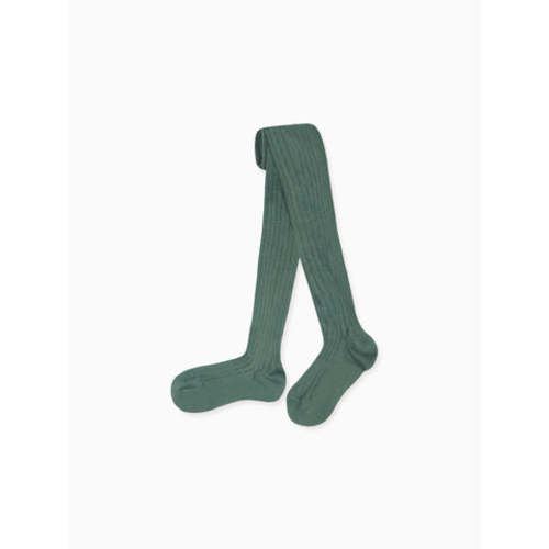 Fern Ribbed Kids Tights (6 Months)