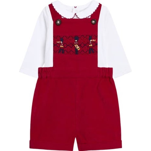 Smocked Overalls & Bodysuit, 6-12M