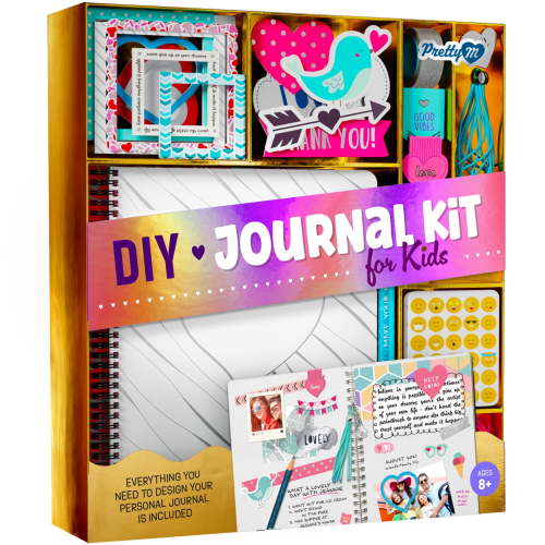 DIY Journal Kit – Birthday Gift for Girls Ages 8-14 – Tweens & Teen - Scrapbook & Diary Set