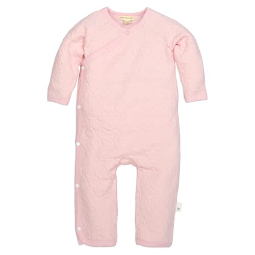 Burt's Bees Baby baby-girls Jumpsuit, 100% Organic Cotton One-piece Long Sleeve Quilted Outfit Coverall