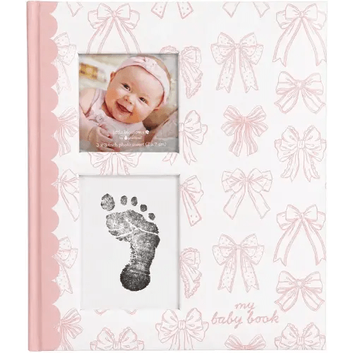 Pink Bow First 5 Years Memory Book