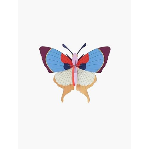 STUDIO ROOF, Wall Art Butterfly, Plum Fringe Butterfly, Eco-Friendly & Creative Gift