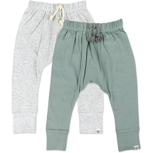 Multipack Honest Pants Joggers Pull on 100% Organic Cotton for Infant Baby and Toddler, Boys, Girls, Unisex