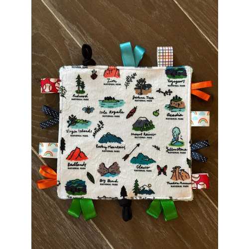 National Parks Crinkle Noise Lovey: Soft Minky Toy