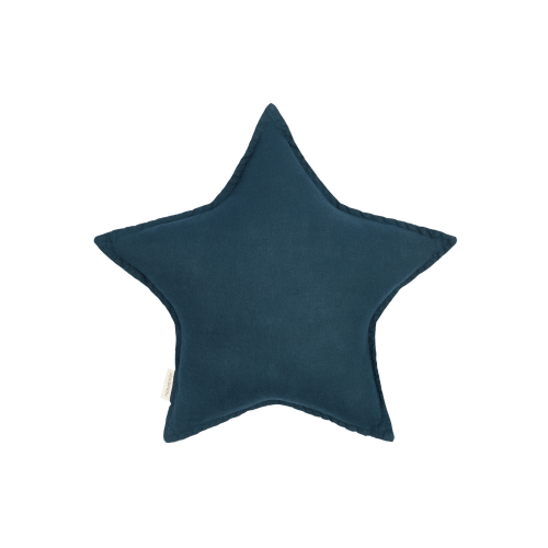 Star cushion L1N0 in washed French linen
