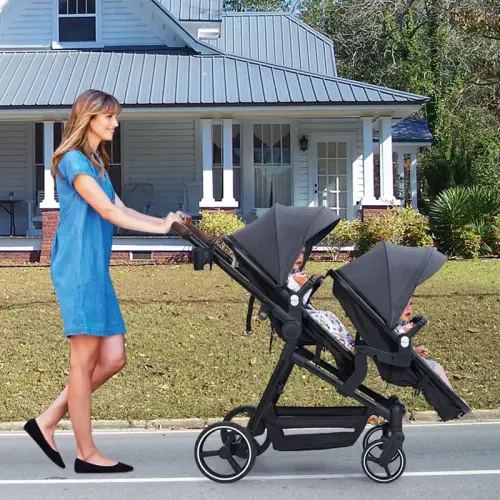 GARVEE Double Stroller Track Tandem for Infant and Toddler with - TikTok Shop