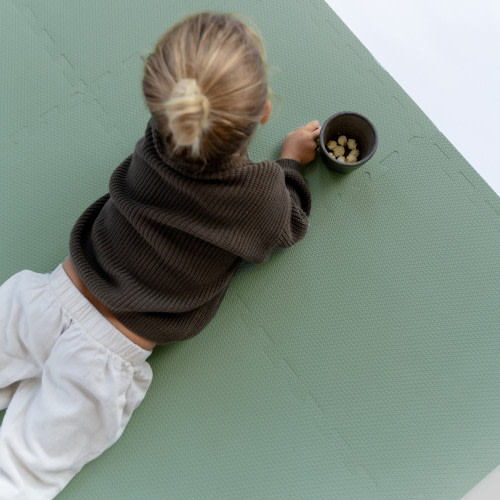 Toddlekind Classic Foam Playmat - Moss, 4.3 X 4.3'