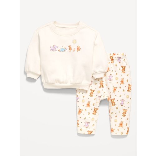 Disney© Crew-Neck Sweatshirt and Sweatpants Set for Baby