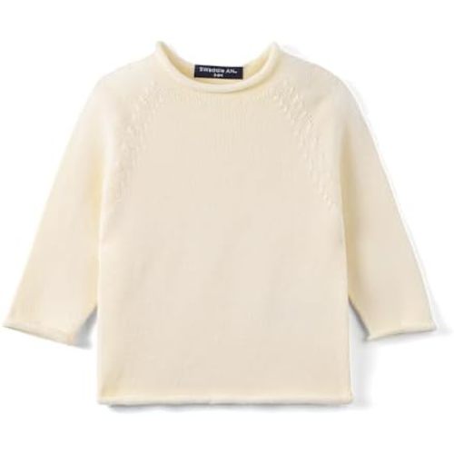 Knit Rollneck Baby Sweater, Breathable Classic Rollneck, Soft Cotton Knit Warm Cozy for Infants & Toddlers Gift