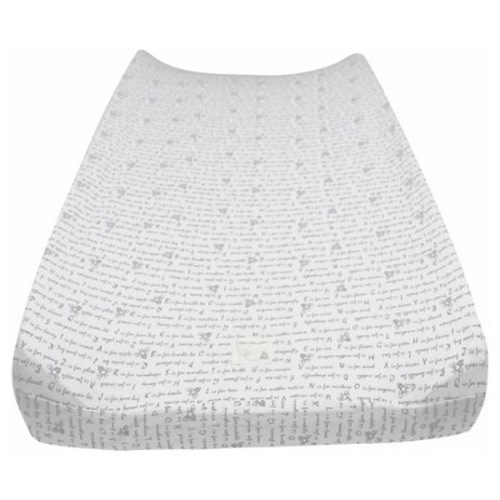 Burt's Bees Baby® Organic Changing Pad Cover - Alphabet Bee - Gray