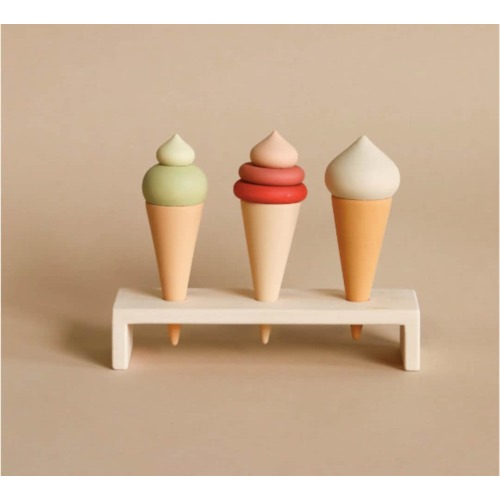 Wooden Play Food, Ice Cream Toy, Wooden Baby Toys, Christening Gifts, Montessori Baby Toys, Toddler Toys, Miniature Food, Waldorf Toys