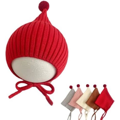 Pixie Bonnet Baby, Pixie Bonnet Toddler, with Chin Strap Warm Winter Cap for Girls Boys