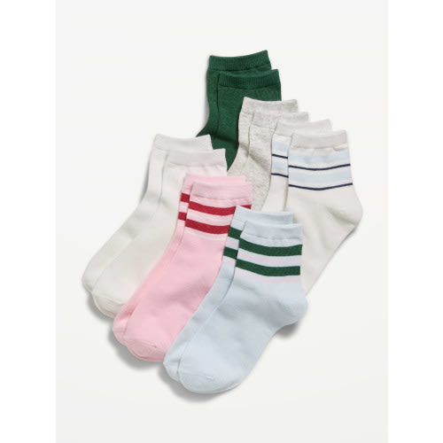Quarter-Crew Socks 6-Pack for Girls