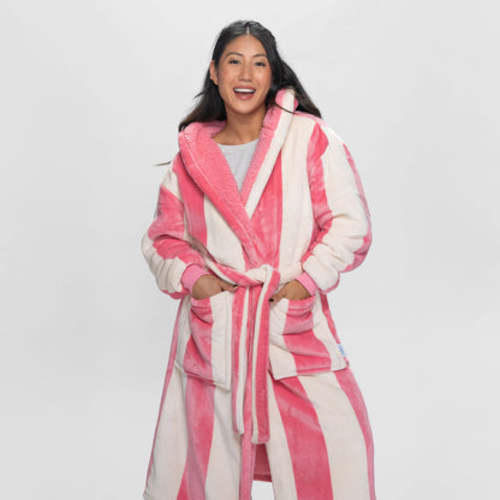 Rose Stripe Dressing Gown – The Oodie