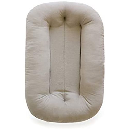 Snuggle Me Organic Bare | Baby Lounger & Infant Floor Seat | Newborn Essentials | Organic Cotton, Fiberfill |&nbsp;Birch